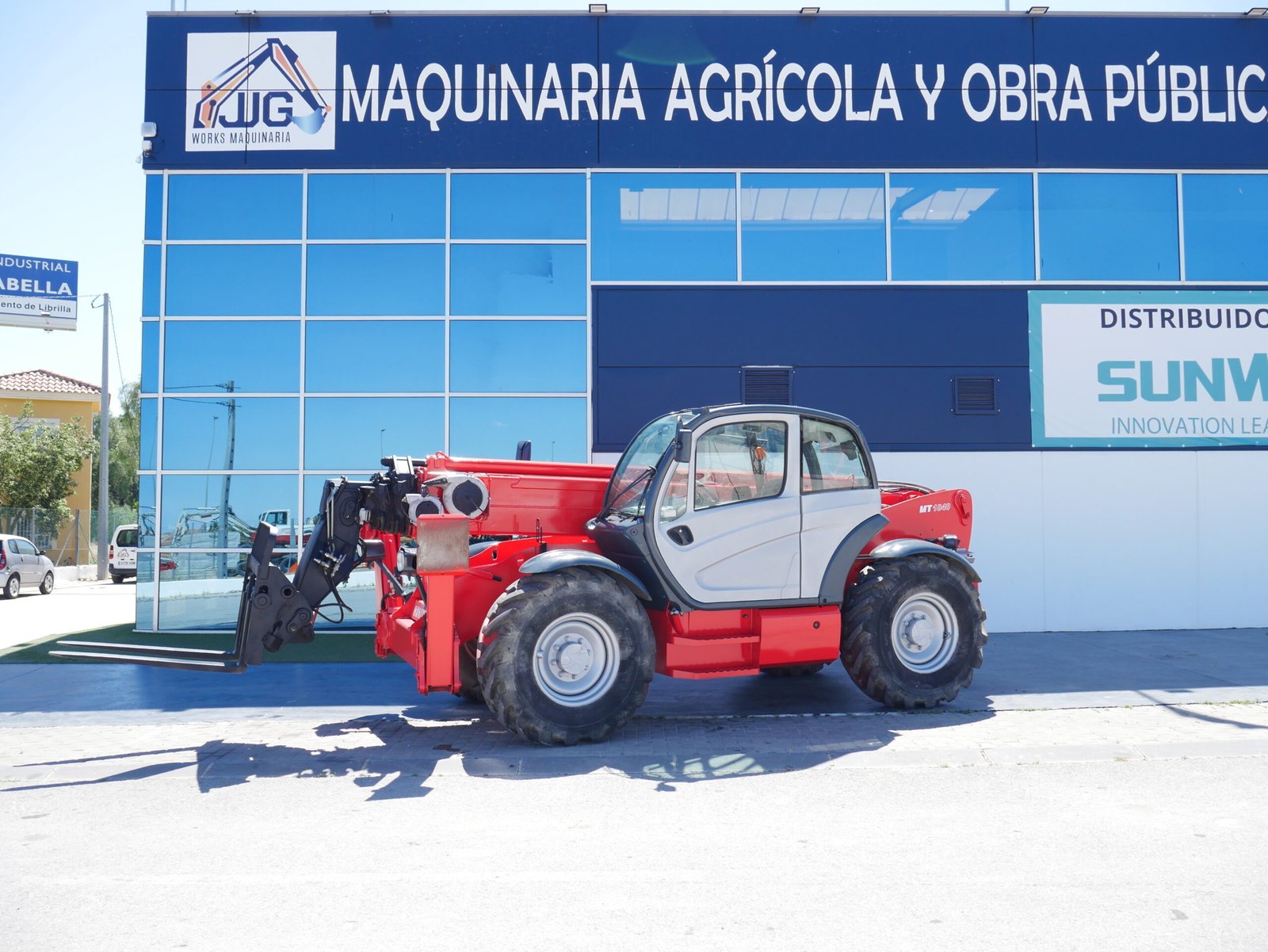 alt="Manipuladora telescópica Manitou MT1840 de 2008 con pinzas incluidas"