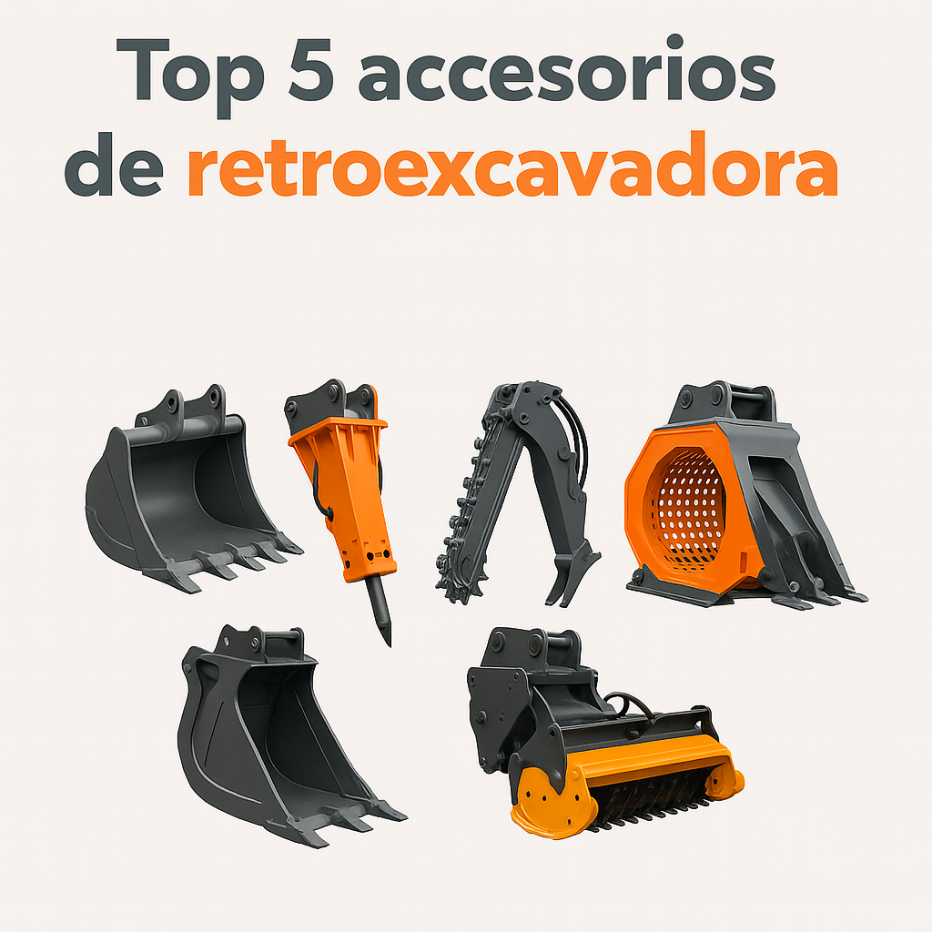 6 accesorios útiles para retroexcavadoras o maquinas similares