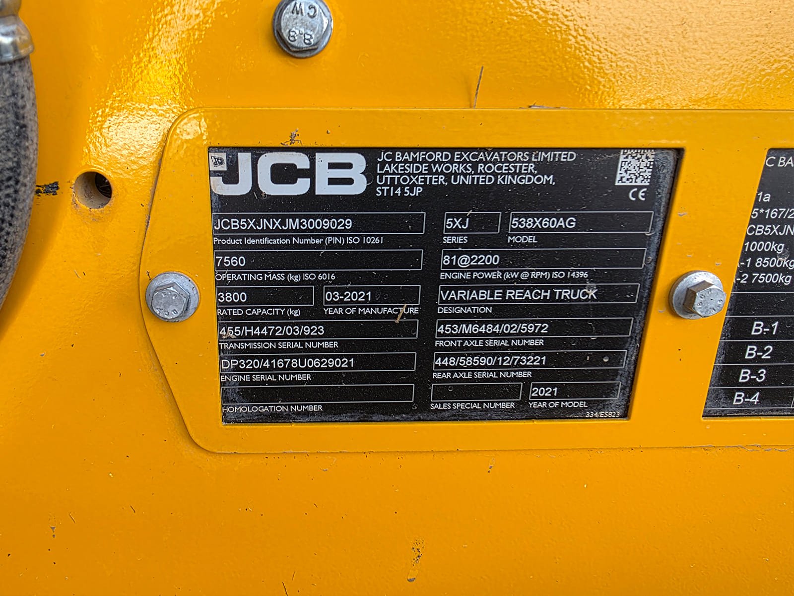 Maquinaria ganadera JCB 538-60 AGRI Sistema hidráulico avanzado JCB 538-60 AGRI JCB 538-60 AGRI 2021 manipulador profesional Telescópica agrícola JCB segunda mano España