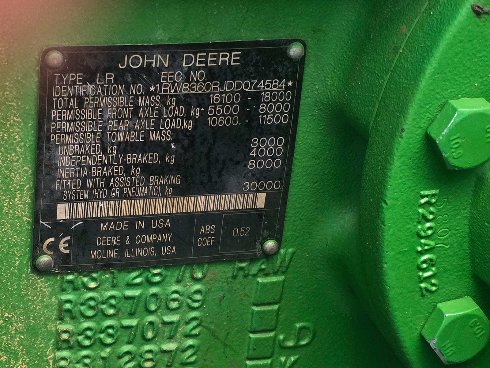 Tractor agrícola GPS segunda mano España