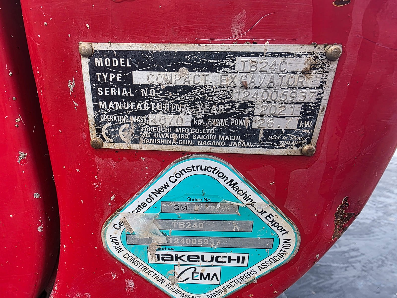 Miniexcavadora 4 toneladas ocasión España